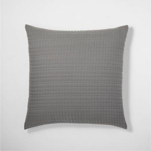 Casaluna - Euro Lyocell Cotton Blend Coverlet Sham - Dark Grey 26” x 26”